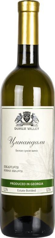 Вино Дуруджи Велі. Цинандалі біле, сухе 0,75л 12,5%